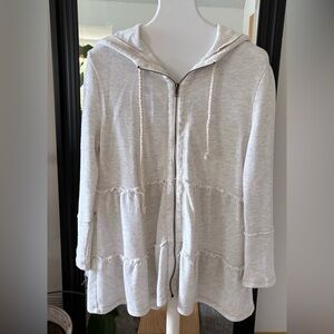 Easel Cream Hooded Jacket